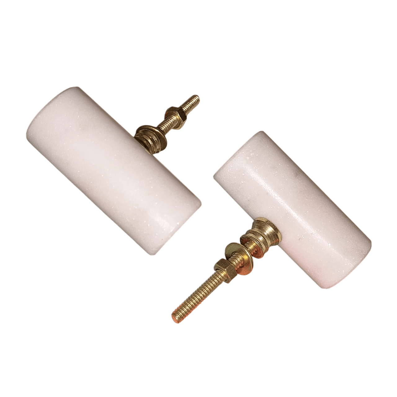 IRON & MARBLE KNOB (POLISH)